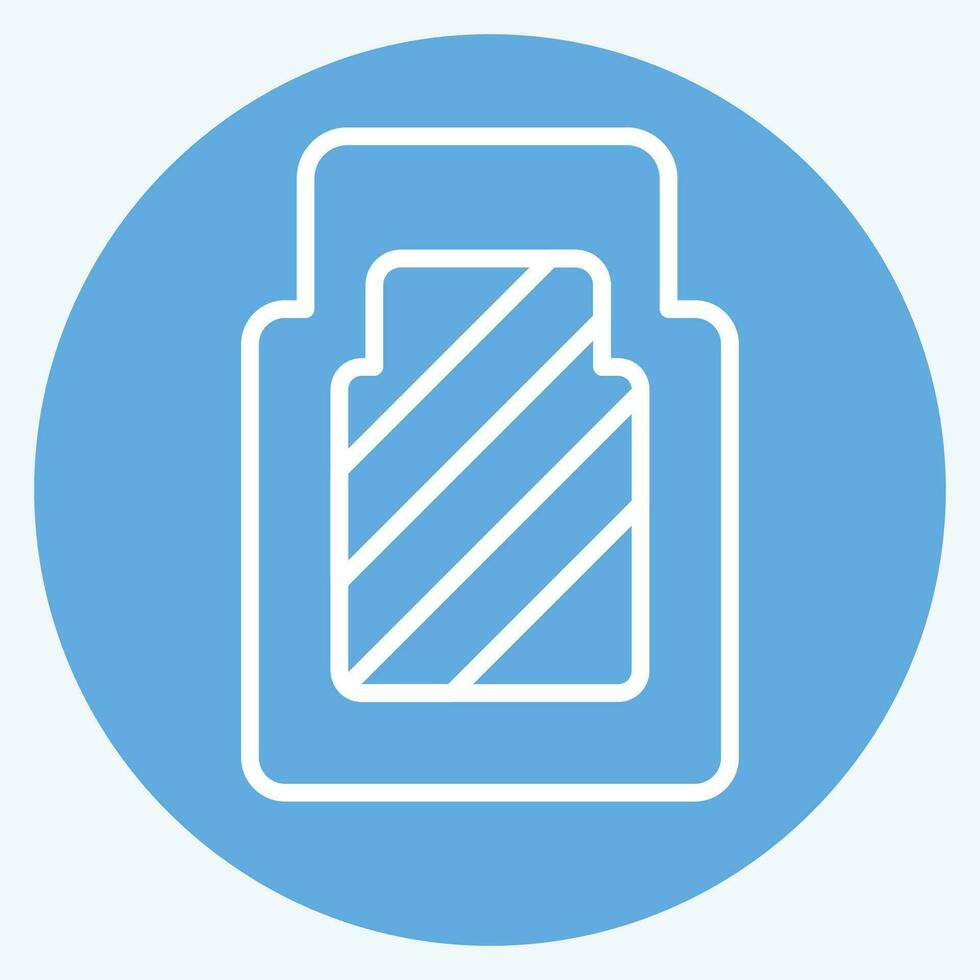 Icon Car Mat. related to Spare Parts symbol. blue eyes style. simple design editable. simple illustration vector