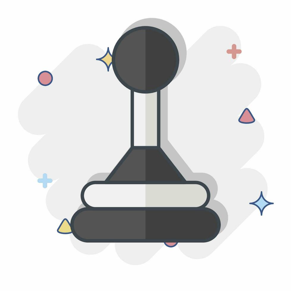 Icon Gear Box. related to Spare Parts symbol. comic style. simple design editable. simple illustration vector