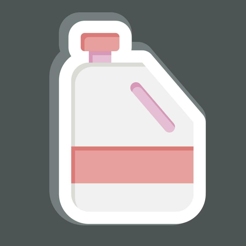 Sticker Antifreeze. related to Spare Parts symbol. simple design editable. simple illustration vector