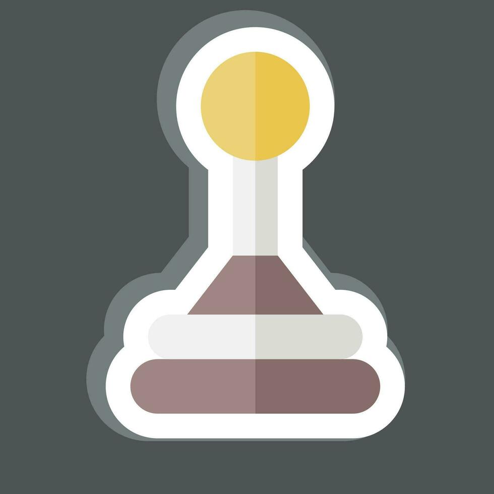 Sticker Gear Box. related to Spare Parts symbol. simple design editable. simple illustration vector