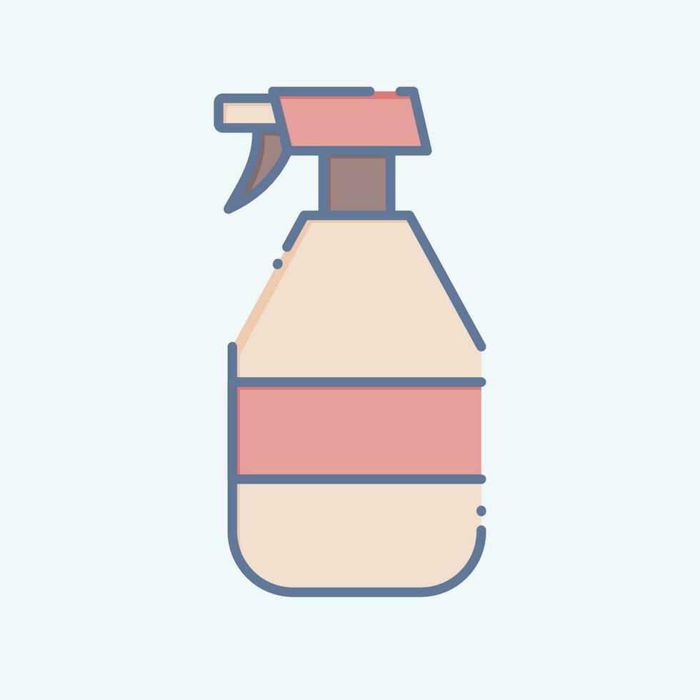 Icon Cleaning set. related to Spare Parts symbol. doodle style. simple design editable. simple illustration vector