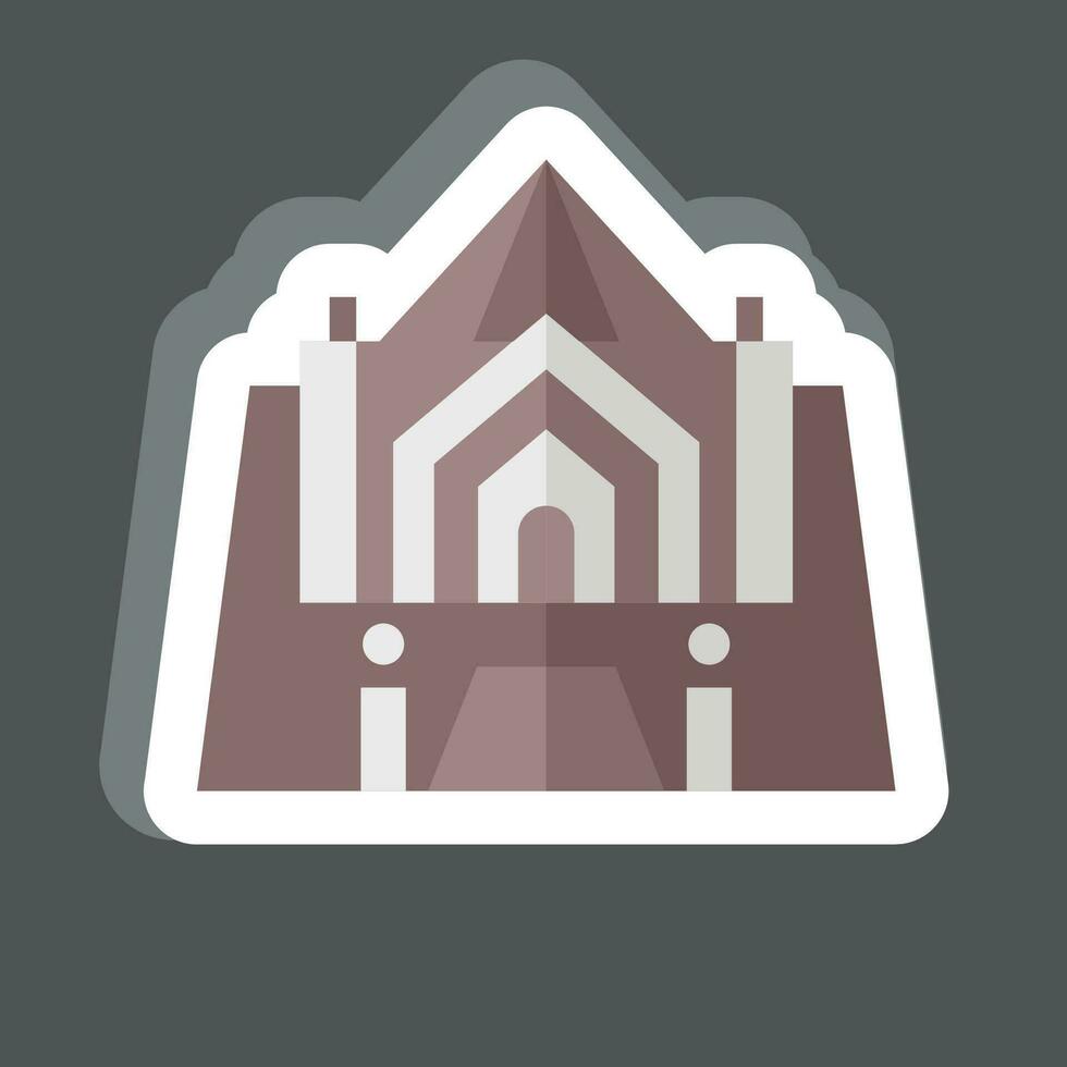 Sticker Recoleta Argentia. related to Argentina symbol. simple design editable. simple illustration vector