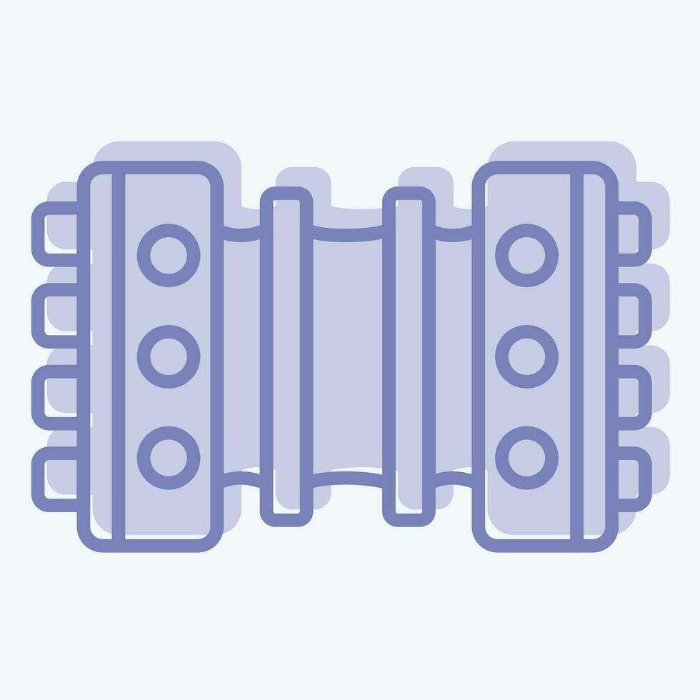 Icon Bandoneon. related to Argentina symbol. two tone style. simple design editable. simple illustration vector