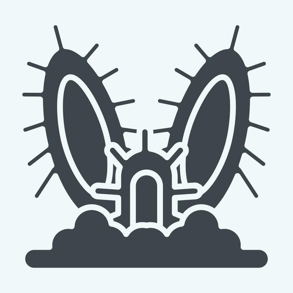 Icon Cactus. related to Argentina symbol. glyph style. simple design editable. simple illustration vector