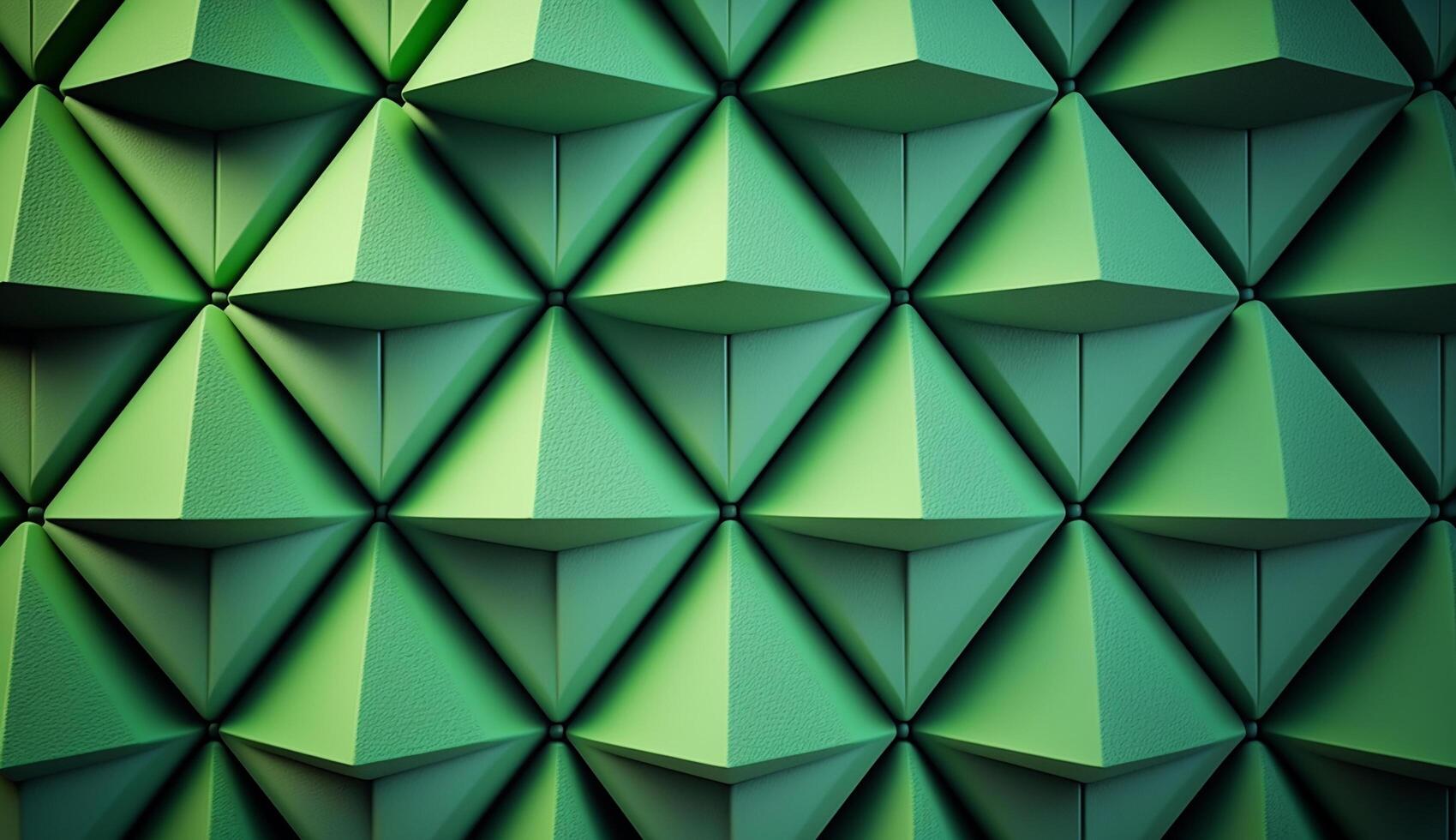Geometric shape abstract green background. photo