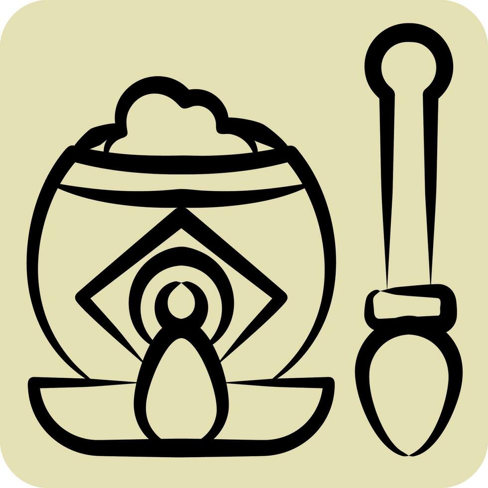 Icon Mate Tea. related to Argentina symbol. hand drawn style. simple design editable. simple illustration vector