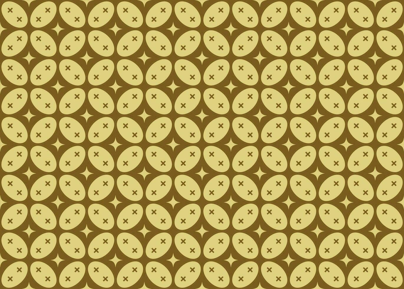 Seamless design of Indonesian batik pattern named KAWUNG. Traditionally applied on cloth for fashion. Batik texture number 07. vector