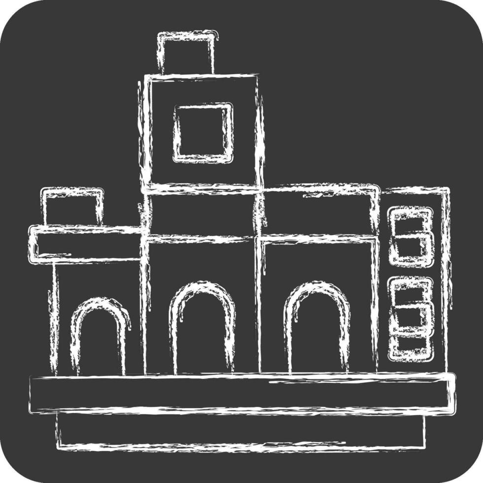Icon La Boca Argentina. related to Argentina symbol. chalk Style. simple design editable. simple illustration vector