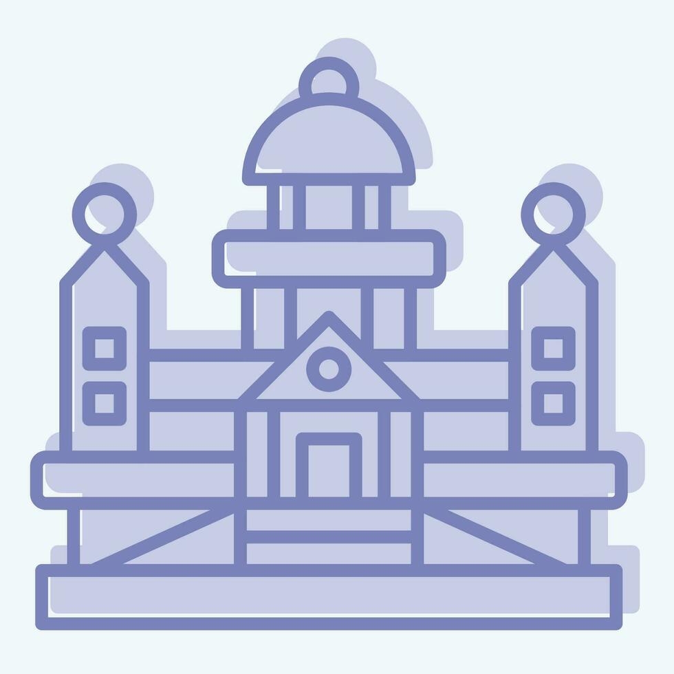 Icon Parliament. related to Argentina symbol. two tone style. simple design editable. simple illustration vector