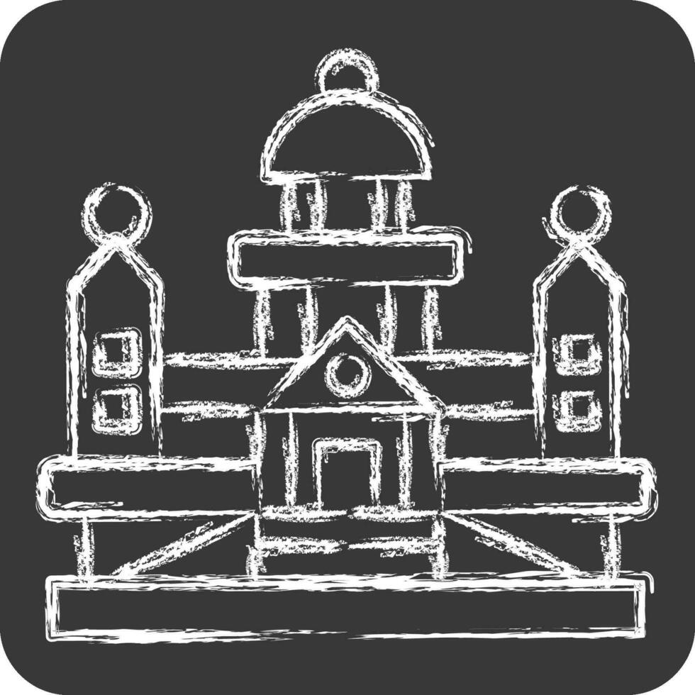 Icon Parliament. related to Argentina symbol. chalk Style. simple design editable. simple illustration vector