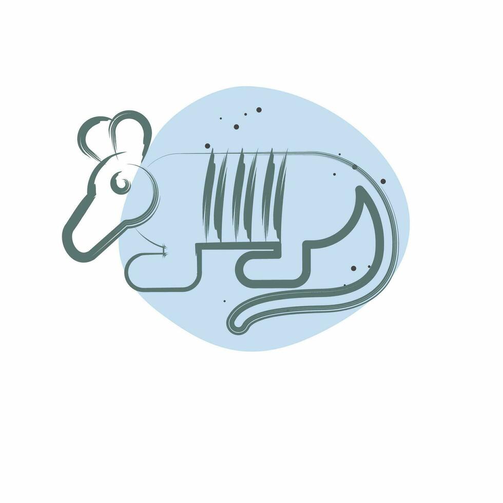 Icon Armadillo. related to Argentina symbol. Color Spot Style. simple design editable. simple illustration vector