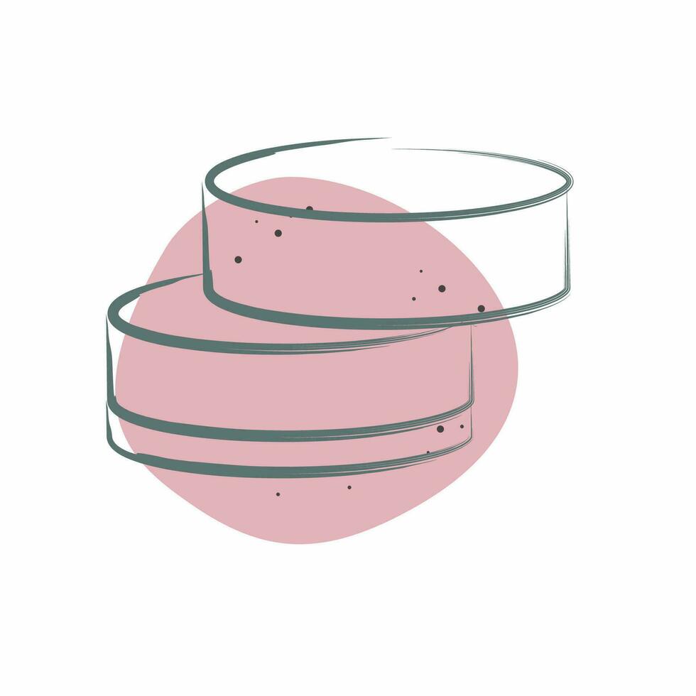 Icon Alfajor. related to Argentina symbol. Color Spot Style. simple design editable. simple illustration vector