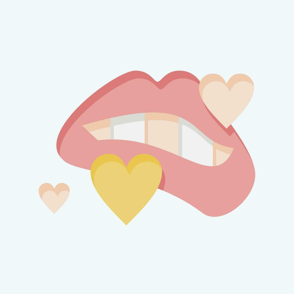 Icon Sex. related to Addiction Dictionary symbol. flat style. simple design editable. simple illustration vector