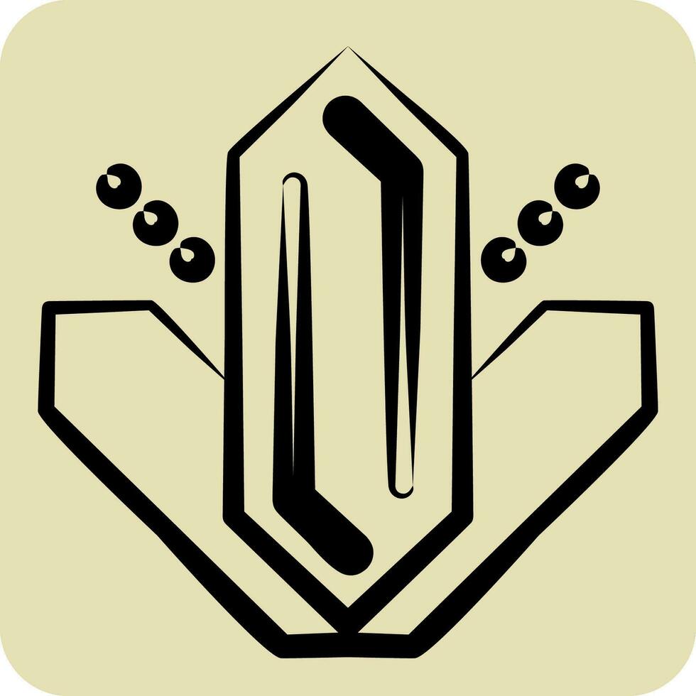 Icon Methamphetamine. related to Addiction Dictionary symbol. hand drawn style. simple design editable. simple illustration vector