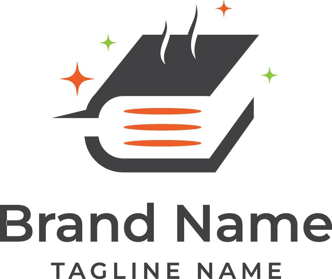 food recipe book Logo vector
