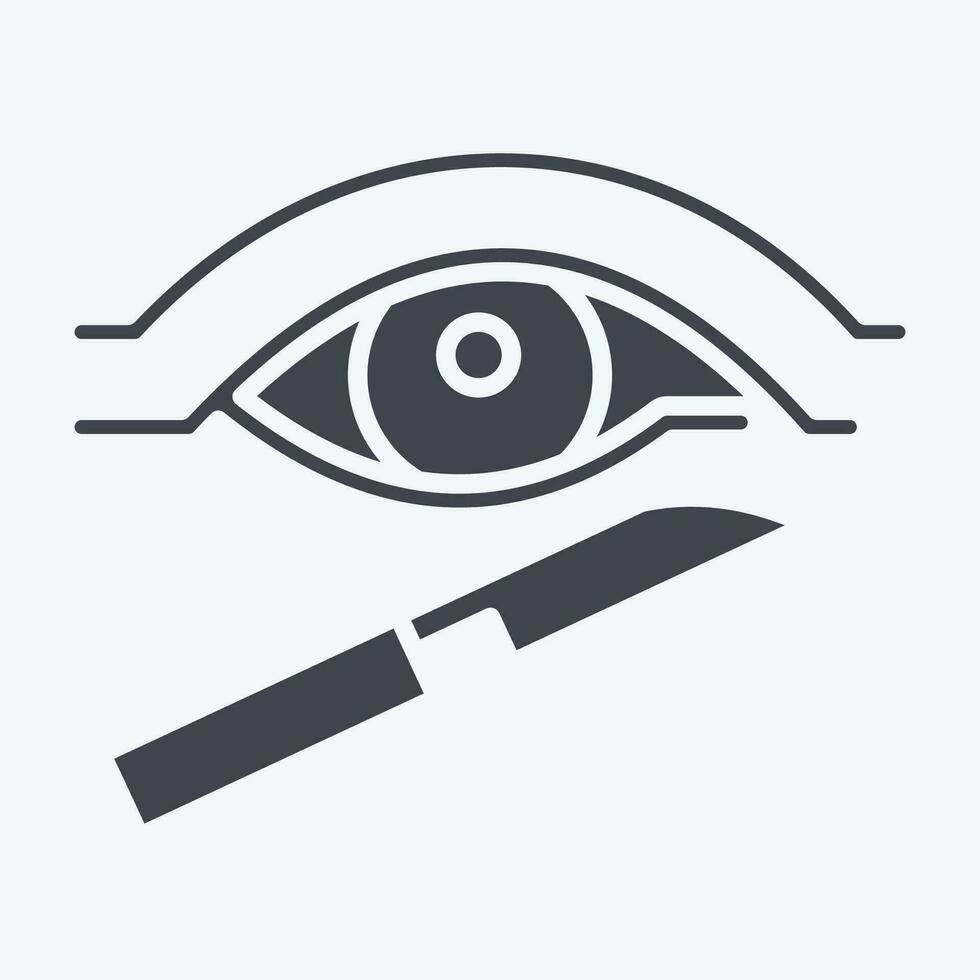 Icon Plastic surgery. related to Addiction Dictionary symbol. glyph style. simple design editable. simple illustration vector