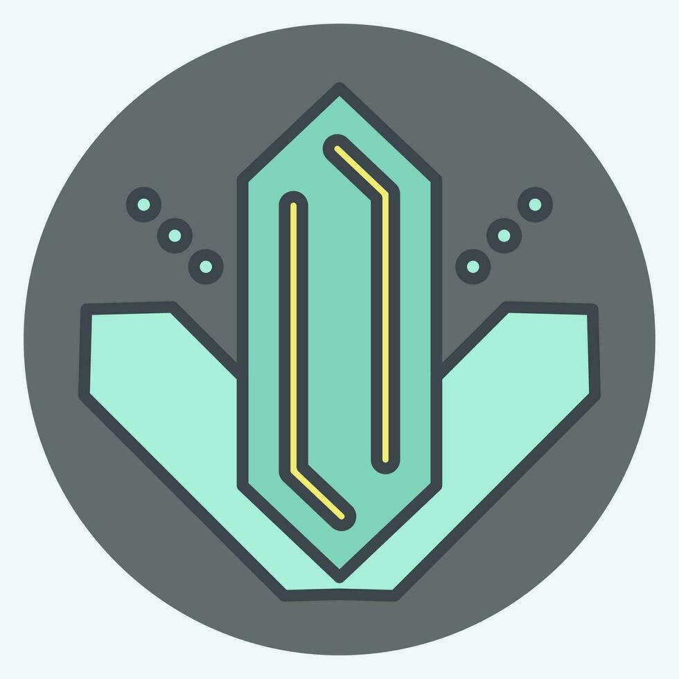 Icon Methamphetamine. related to Addiction Dictionary symbol. color mate style. simple design editable. simple illustration vector