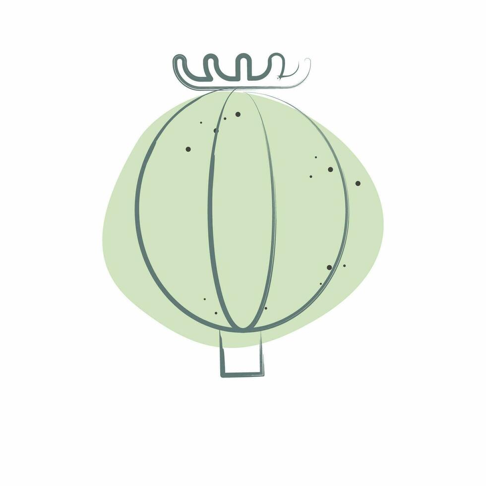 Icon Opium. related to Addiction Dictionary symbol. Color Spot Style. simple design editable. simple illustration vector