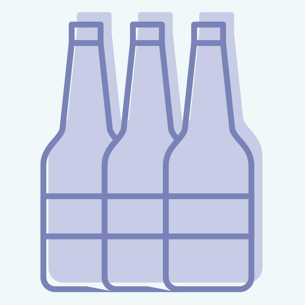 Icon Alcohol. related to Addiction Dictionary symbol. two tone style. simple design editable. simple illustration vector