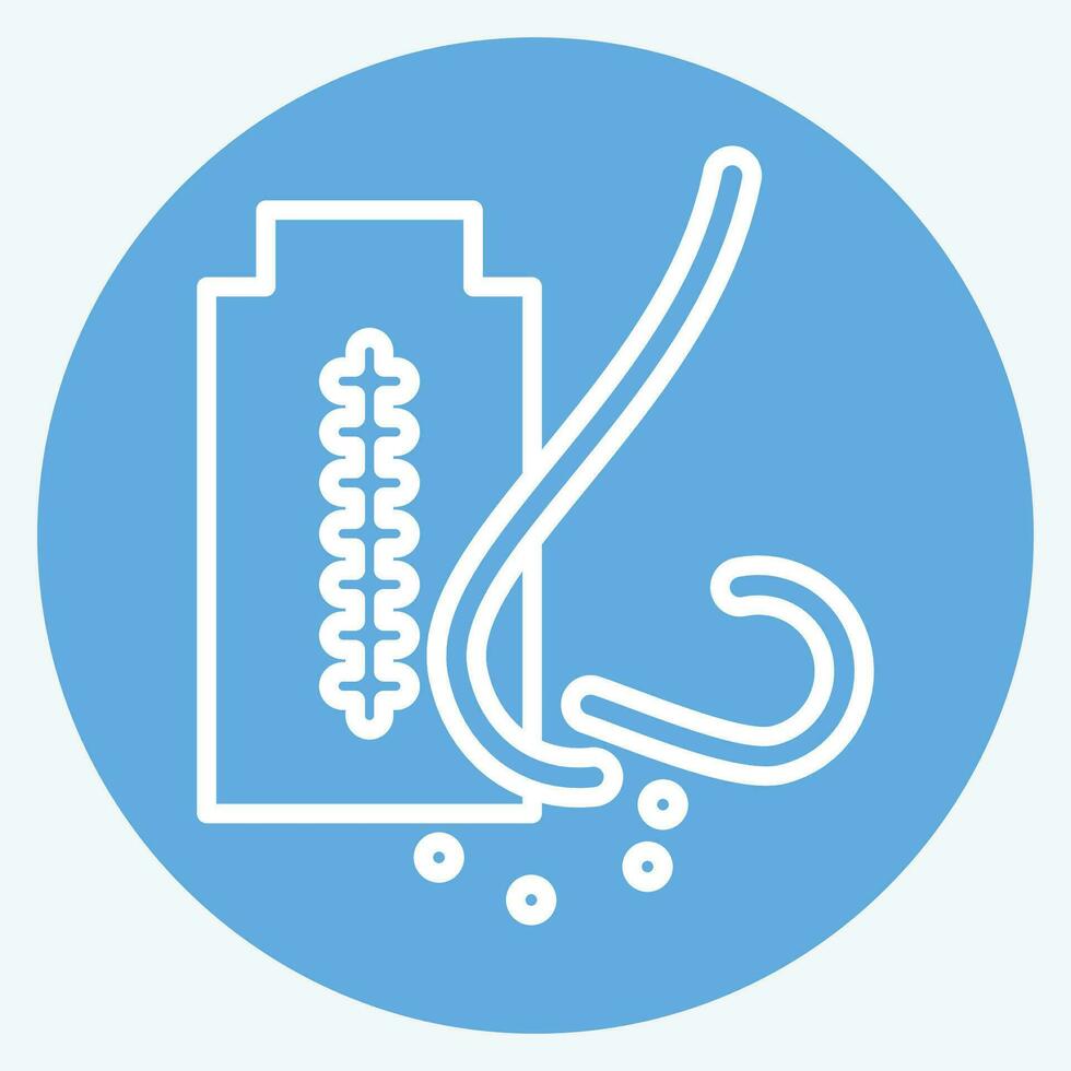 Icon Cocaine, Crack. related to Addiction Dictionary symbol. blue eyes style. simple design editable. simple illustration vector