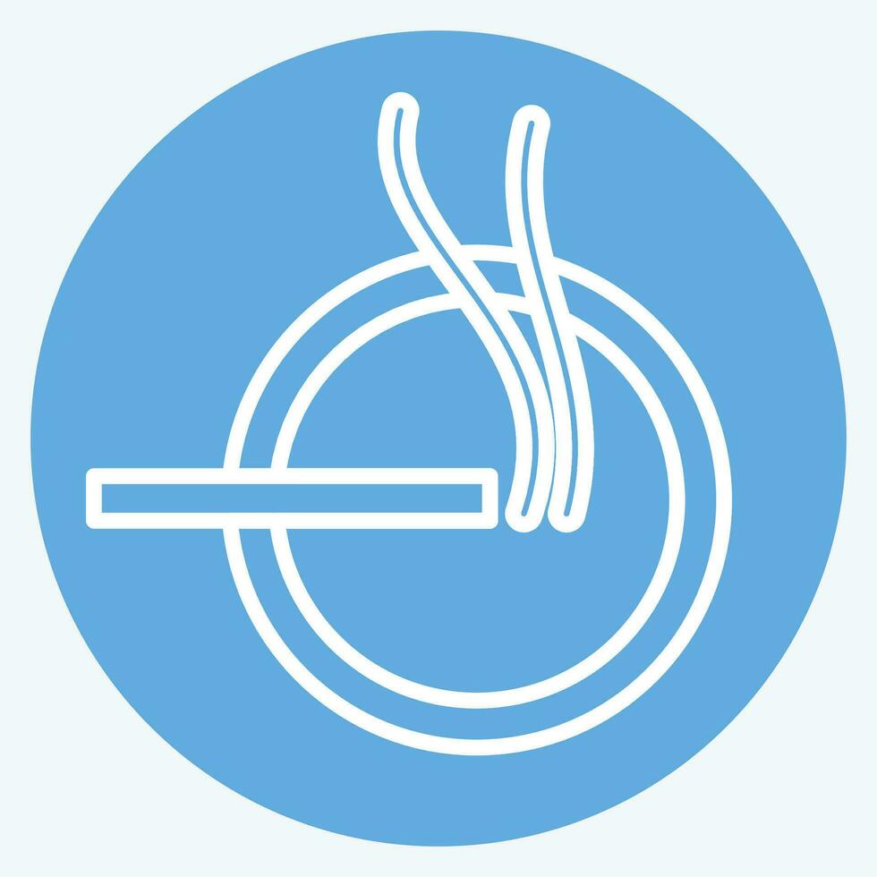 Icon Tobacco. related to Addiction Dictionary symbol. blue eyes style. simple design editable. simple illustration vector