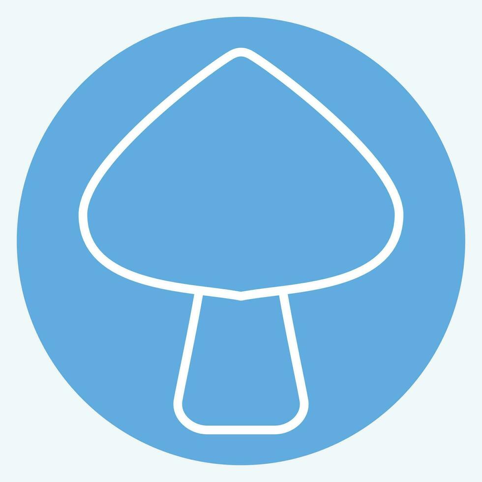 Icon Hallucinogenic. related to Addiction Dictionary symbol. blue eyes style. simple design editable. simple illustration vector