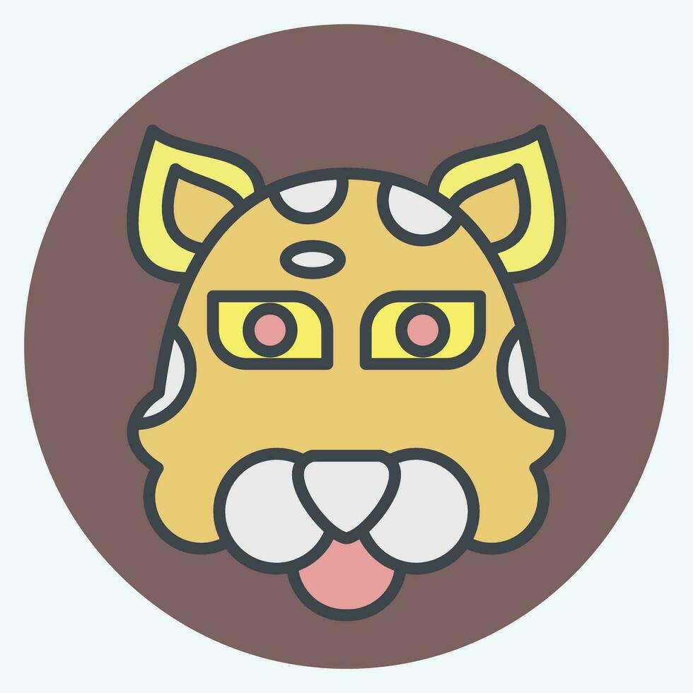 Icon Jaguar. related to Animal symbol. color mate style. simple design editable. simple illustration vector