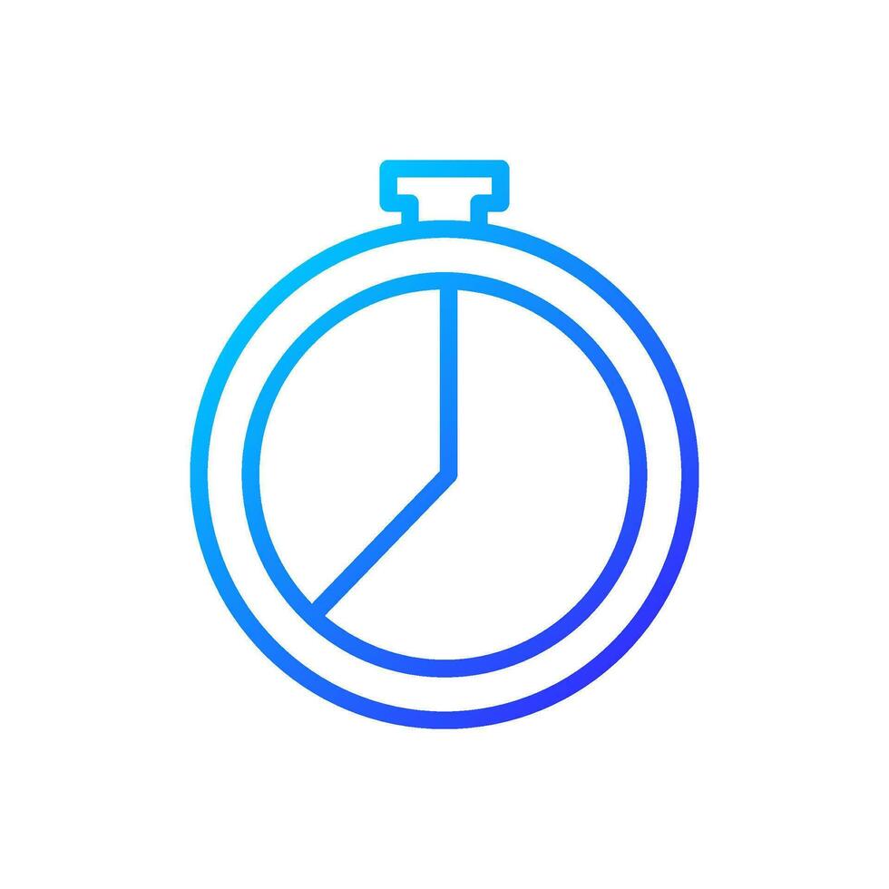 Managing time efficiently pixel perfect gradient linear vector icons set. Rotating sandglass. Break period. Clock. Thin line contour symbol designs bundle. Isolated outline illustrations collection