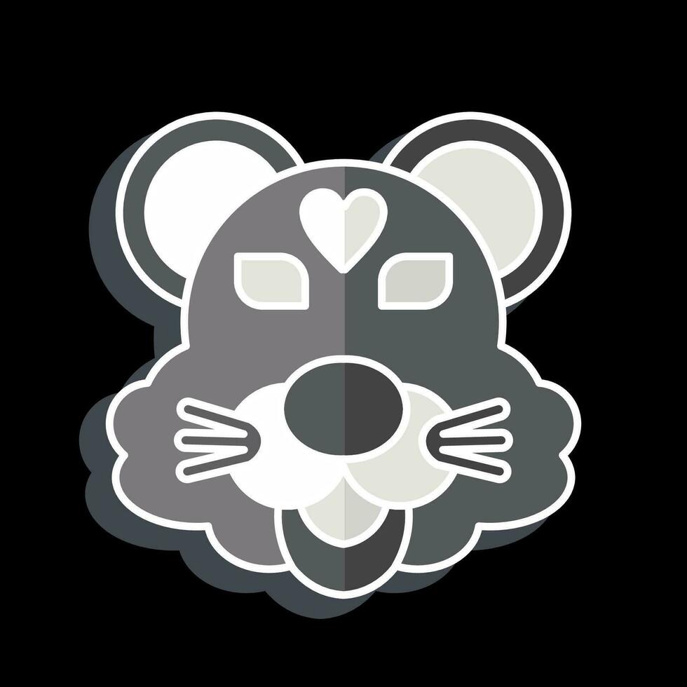 Icon Tiger. related to Animal symbol. glossy style. simple design editable. simple illustration vector