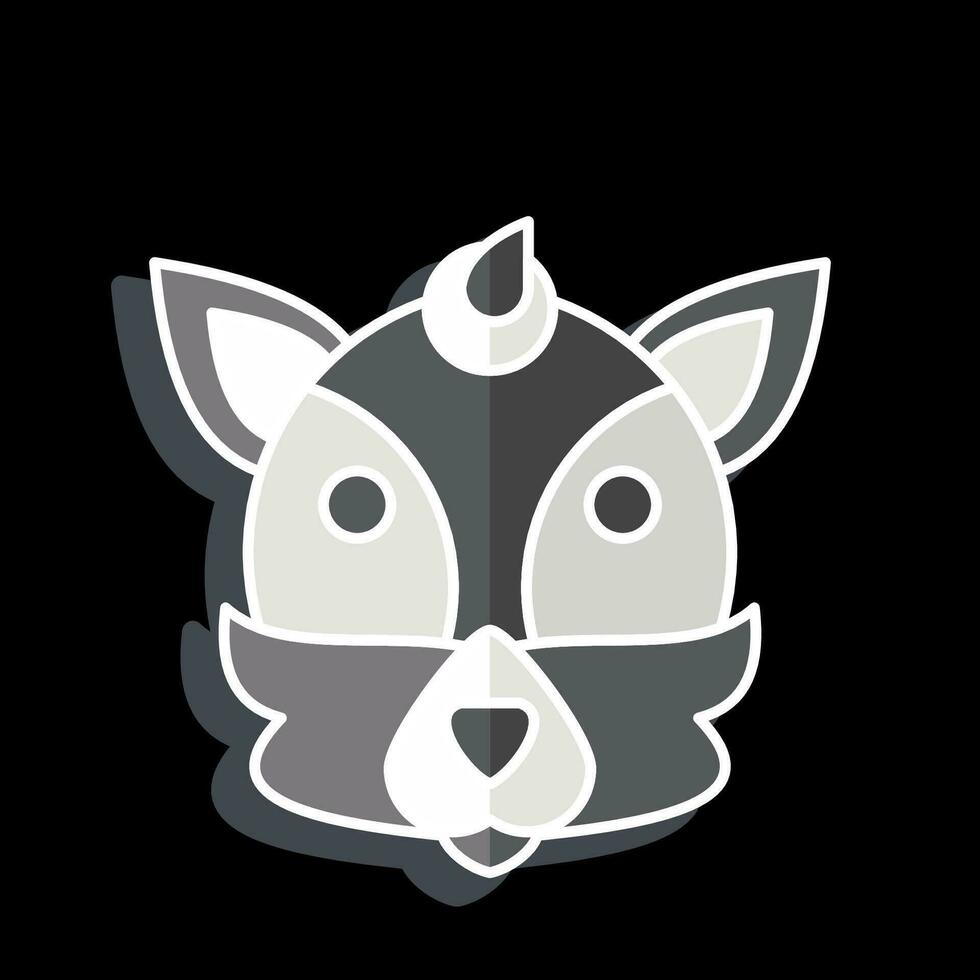 Icon Fox. related to Animal symbol. glossy style. simple design editable. simple illustration vector
