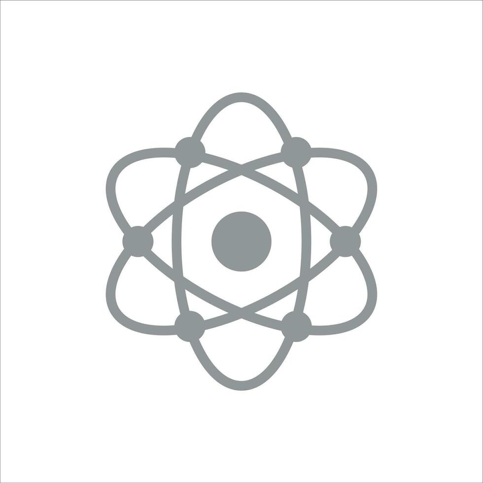 átomo icono vector ilustración símbolo