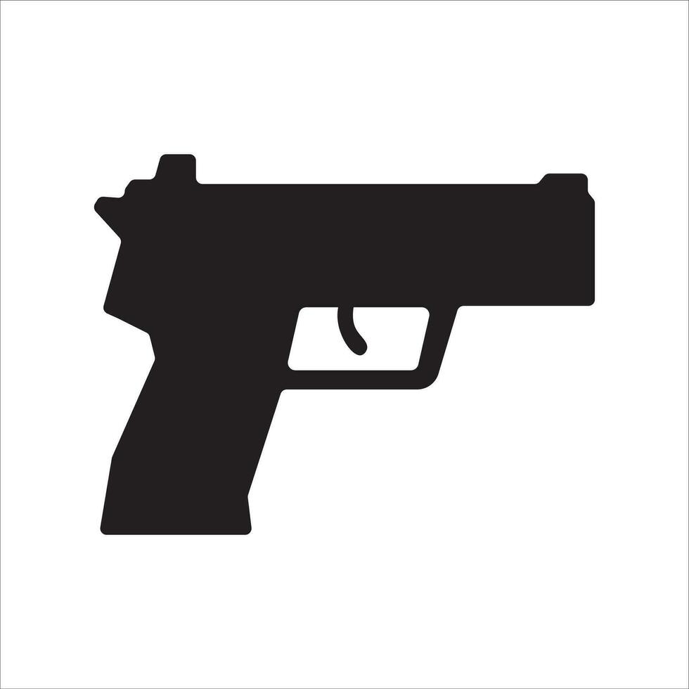 pistola icono vector ilustración símbolo