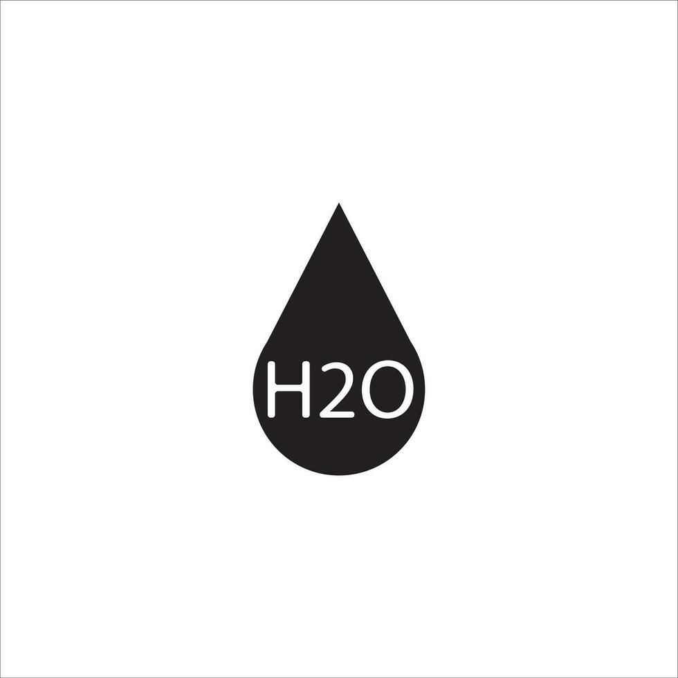 h2o water icon vector illustration symbol