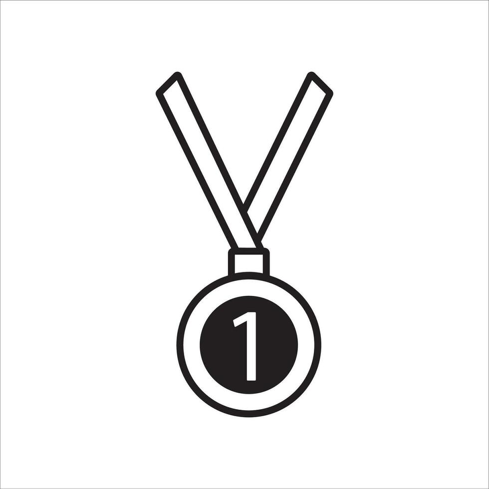 medal first place icon vector illustration symbol