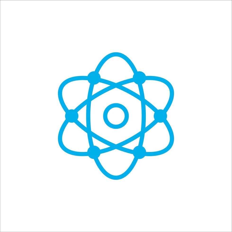 atom icon vector illustration symbol