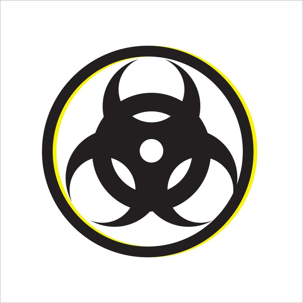 biohazard icon vector illustration symbol