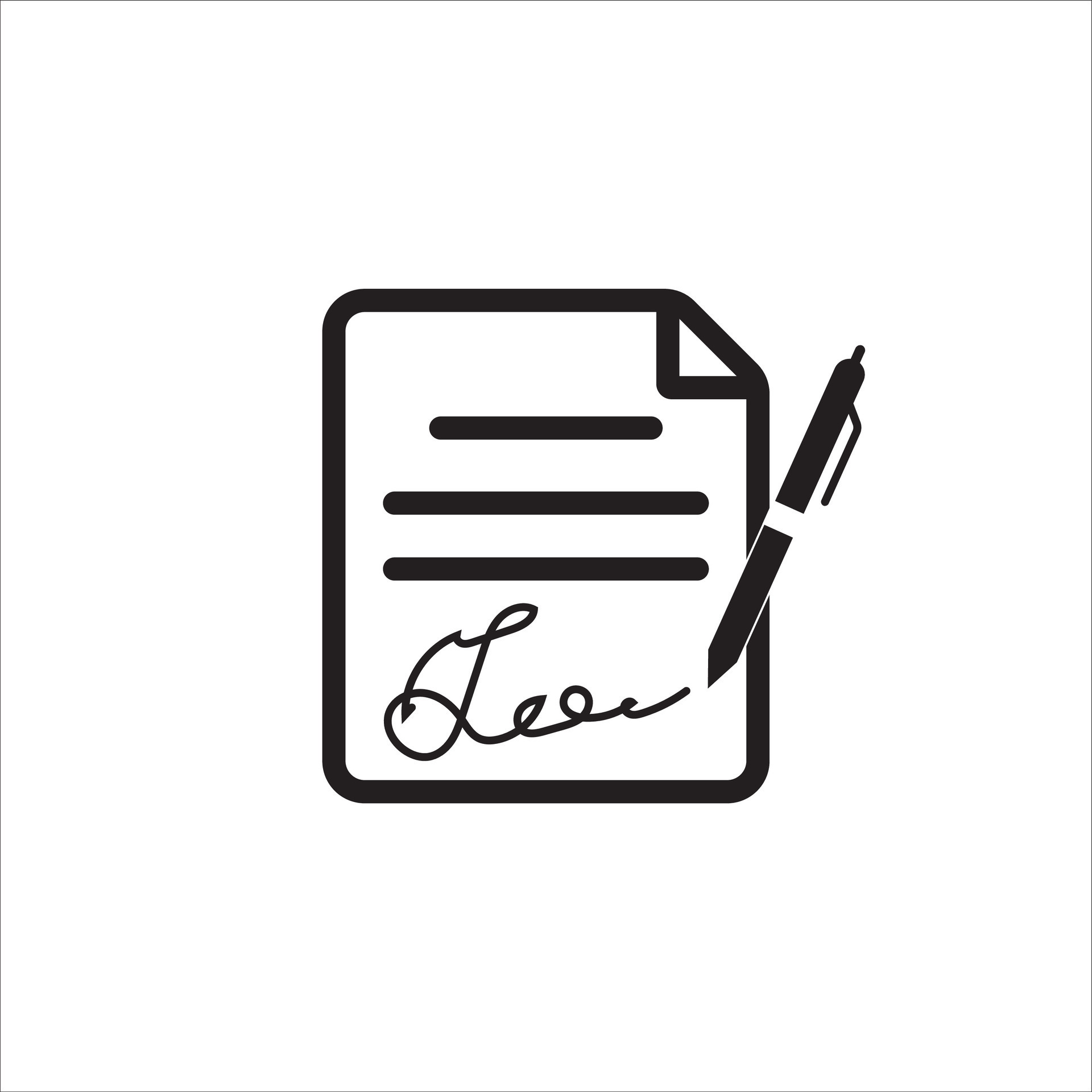 Signature On Document