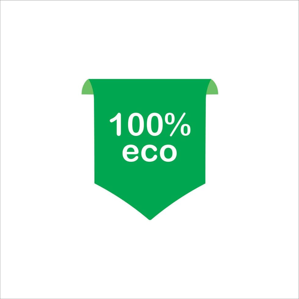 100 eco icono vector ilustración símbolo