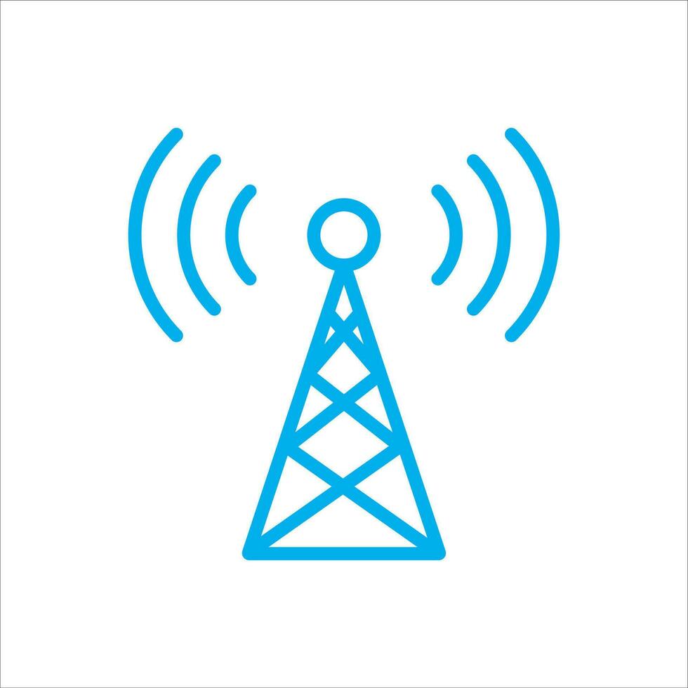 communication tower icon vector illustration symbol