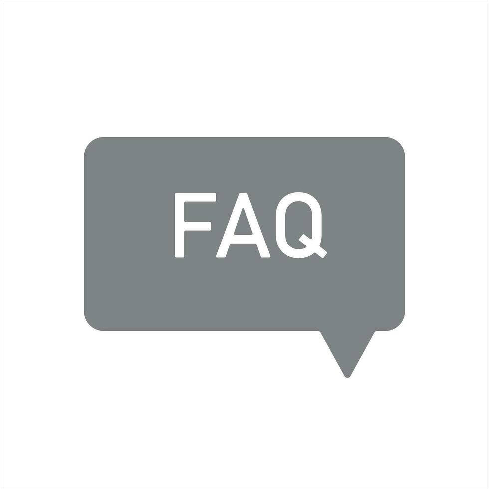 FAQ icon vector illustration symbol