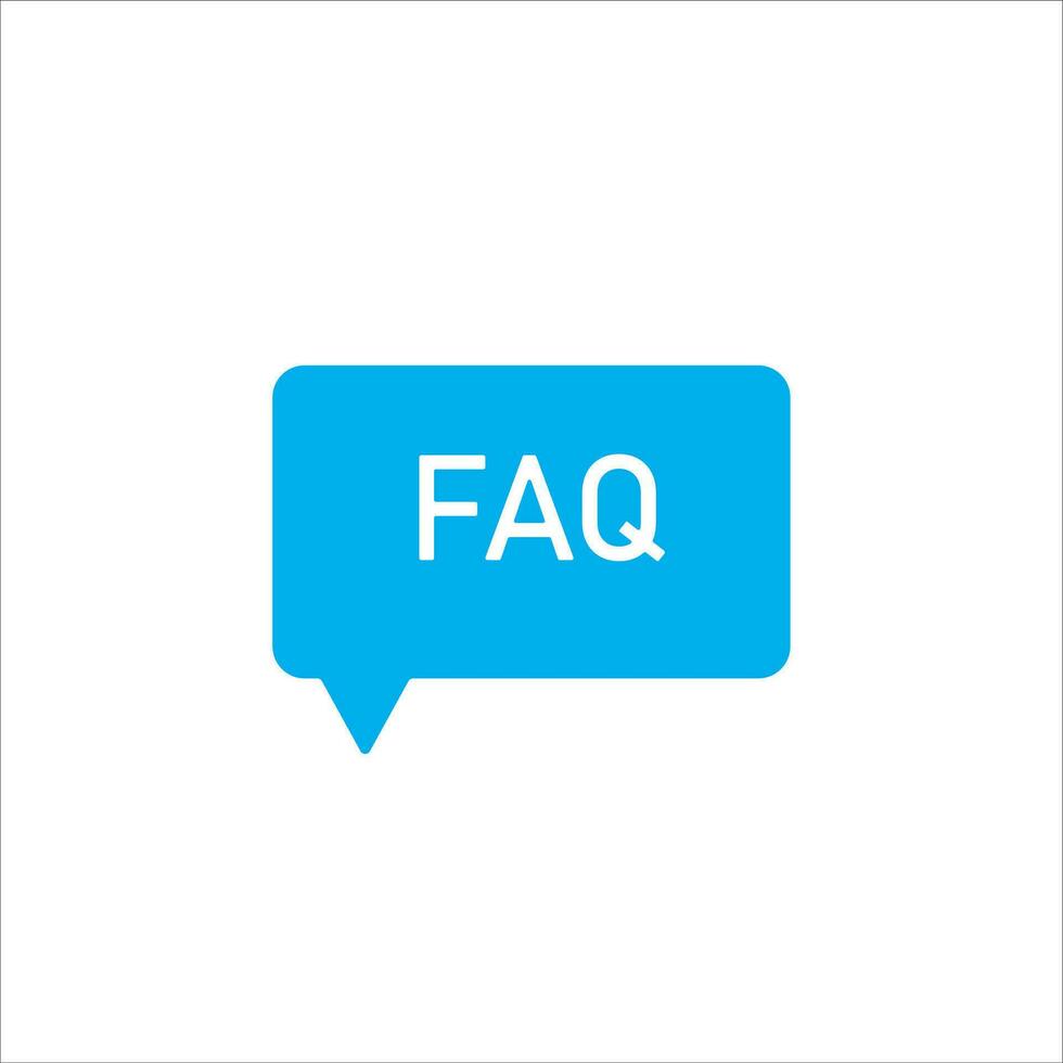 FAQ icon vector illustration symbol