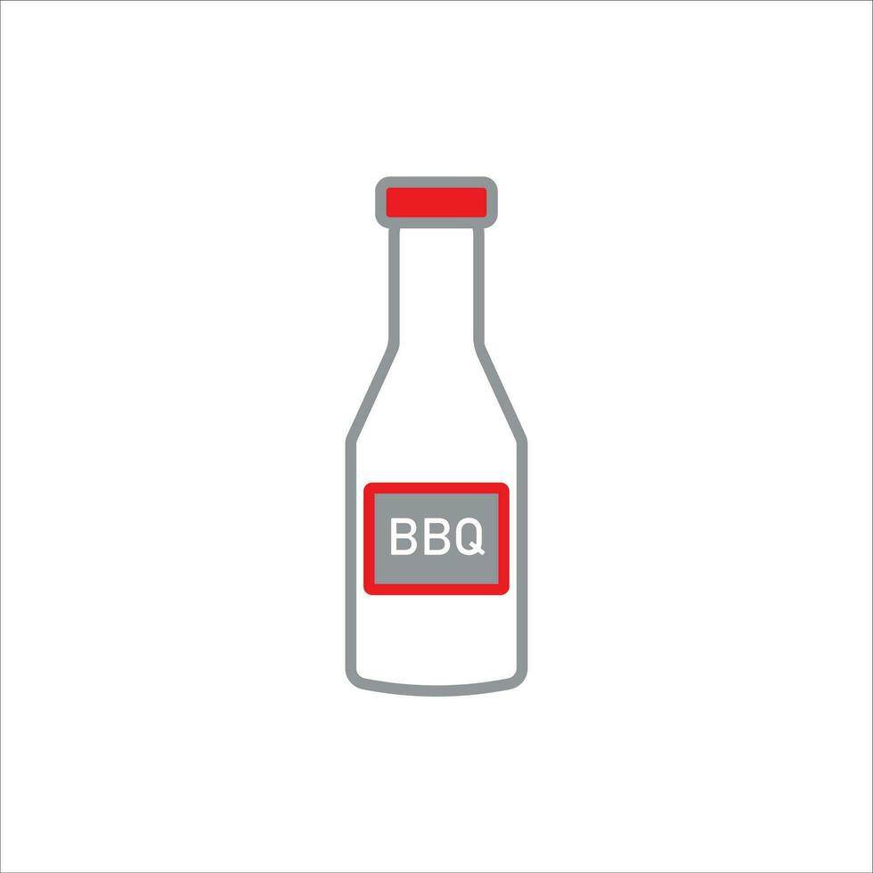 BBQ sauce icon vector illustration symbol