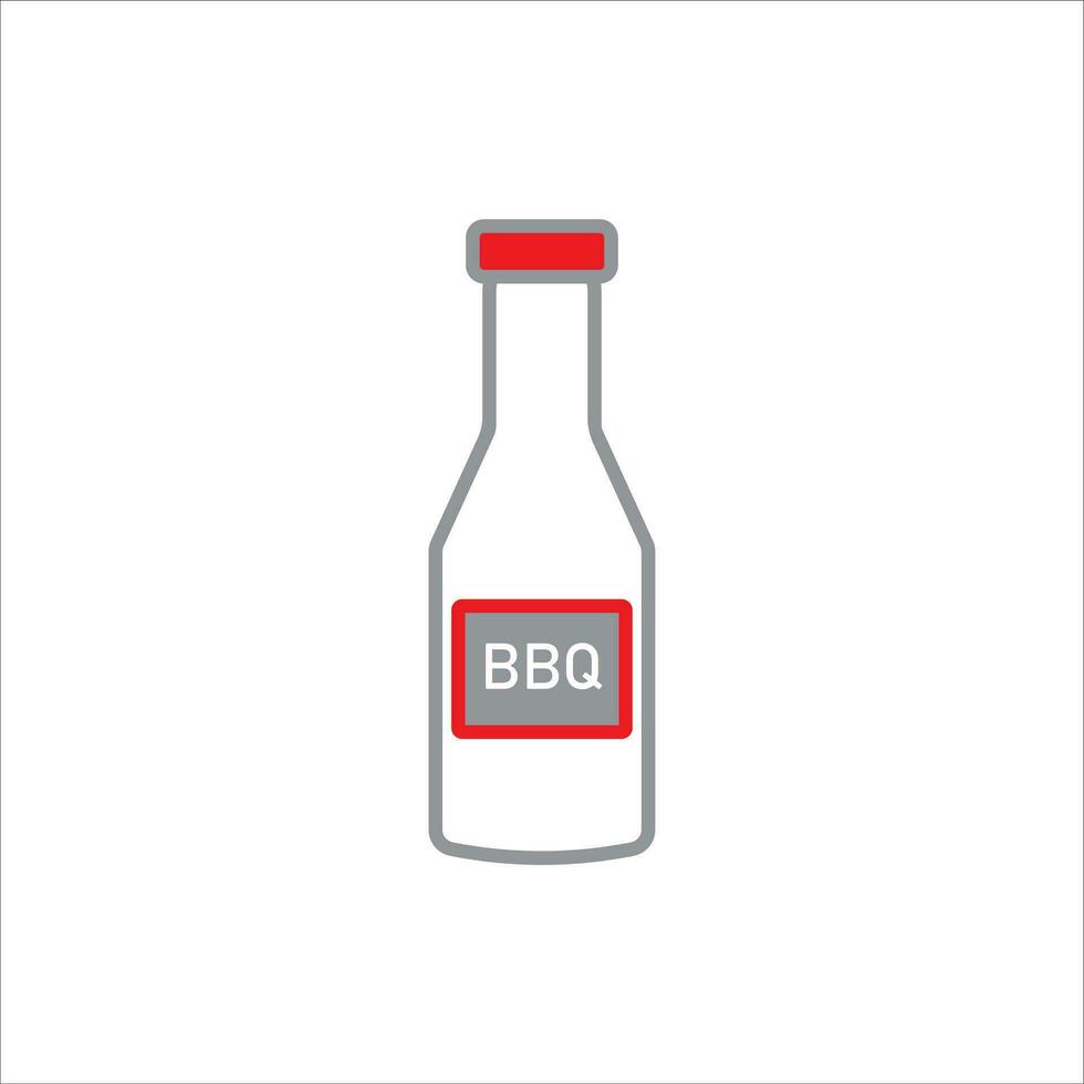 barbacoa salsa icono vector ilustración símbolo