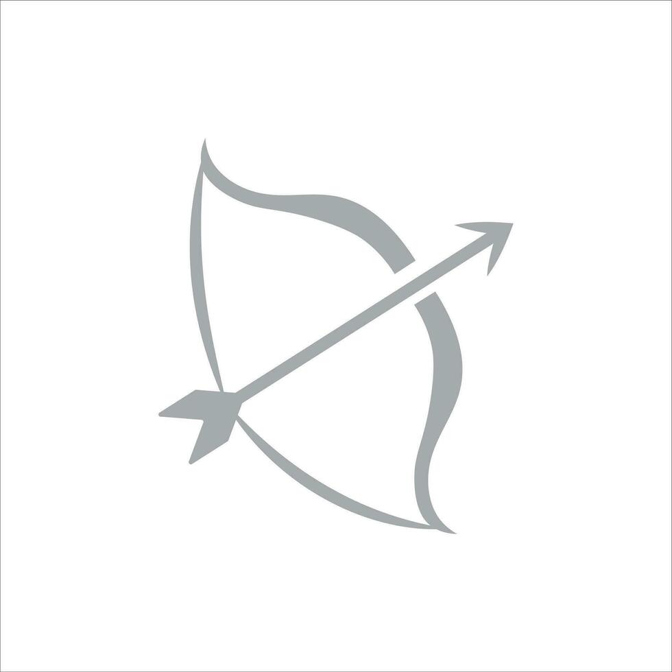 arco para disparo icono vector ilustración símbolo