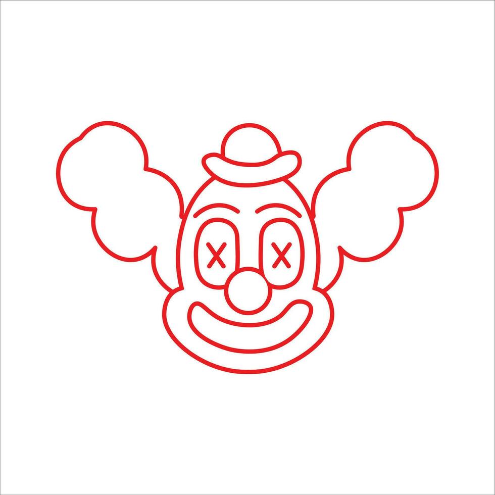 clown icon vector illustration symbol