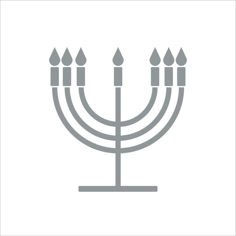 menorah icon vector illustration symbol