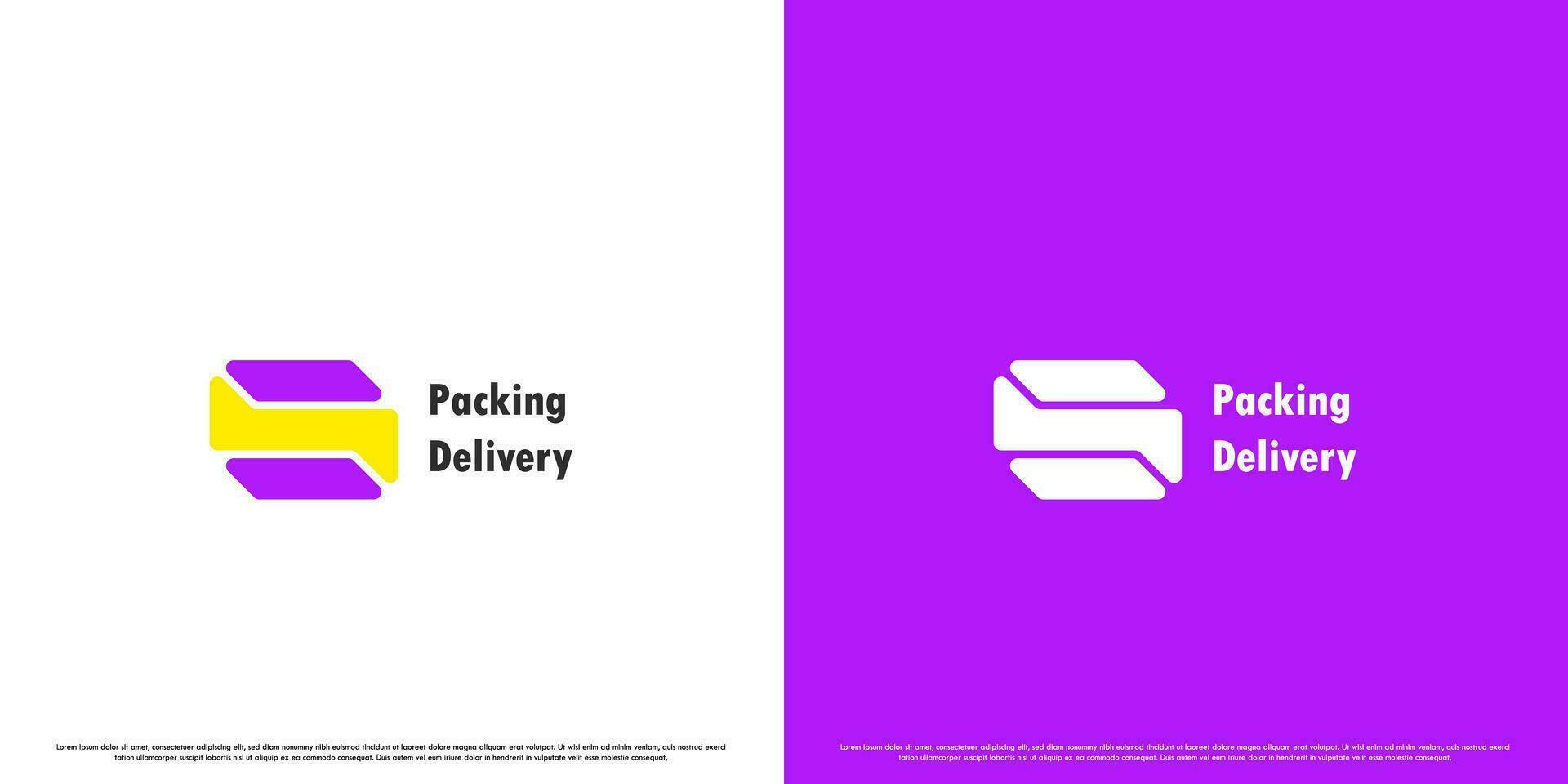 S letter logo design illustration. Simple flat silhouette of letter S geometric packaging package delivery courier distributor manufacturer logistics warehouse. Brand initial letter icon symbol. vector