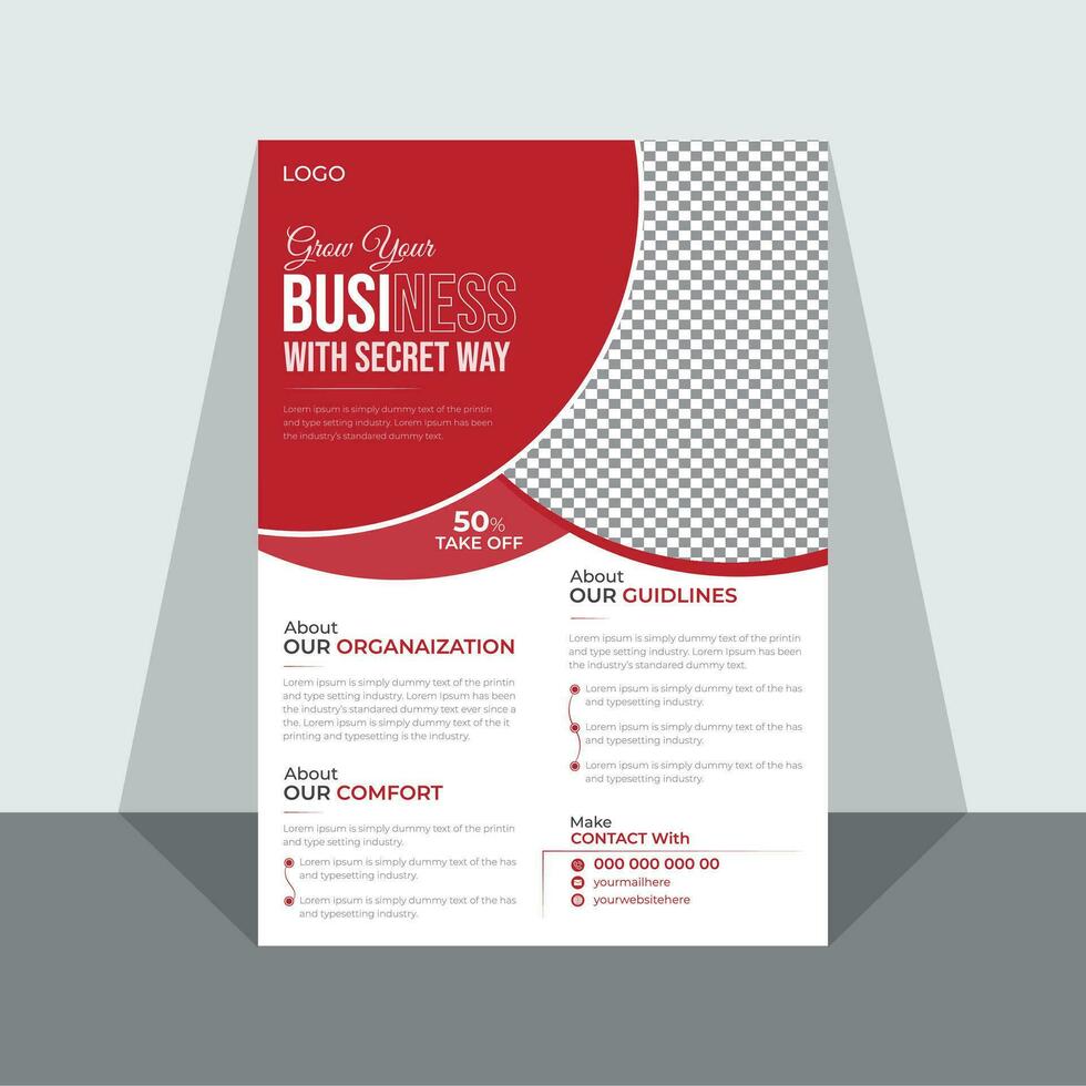 FREE VECTOR CORPORATE BUSINESS FLYER TEMPLATE