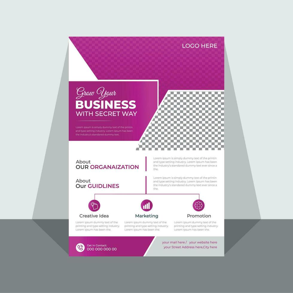 FREE VECTOR CORPORATE BUSINESS FLYER TEMPLATE