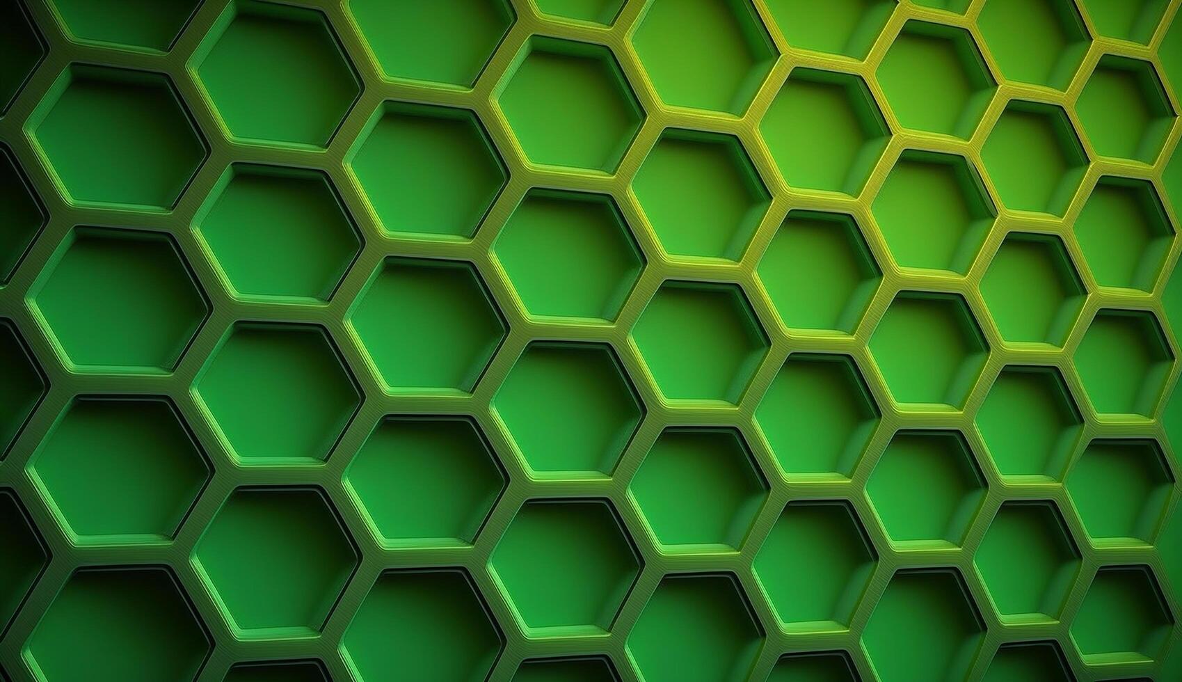 Geometric shape abstract green background. AI Generative photo